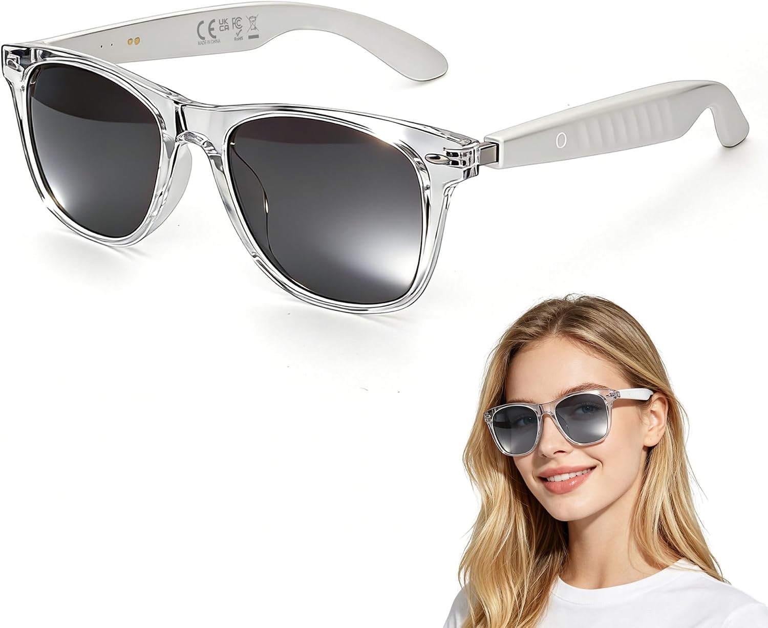 LASMEX F60 smart audio sunglasses with AI translation