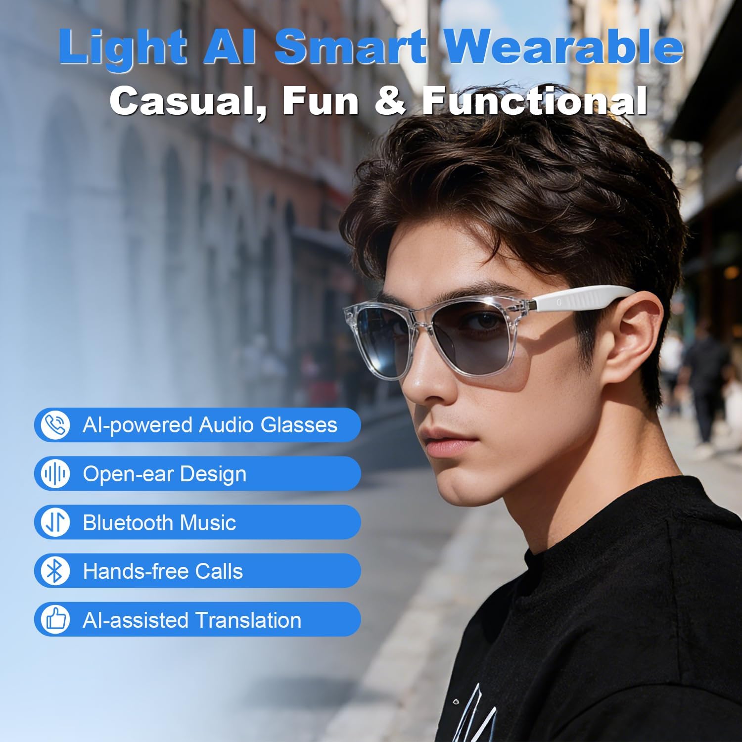 LASMEX f60 young man wearing glasses