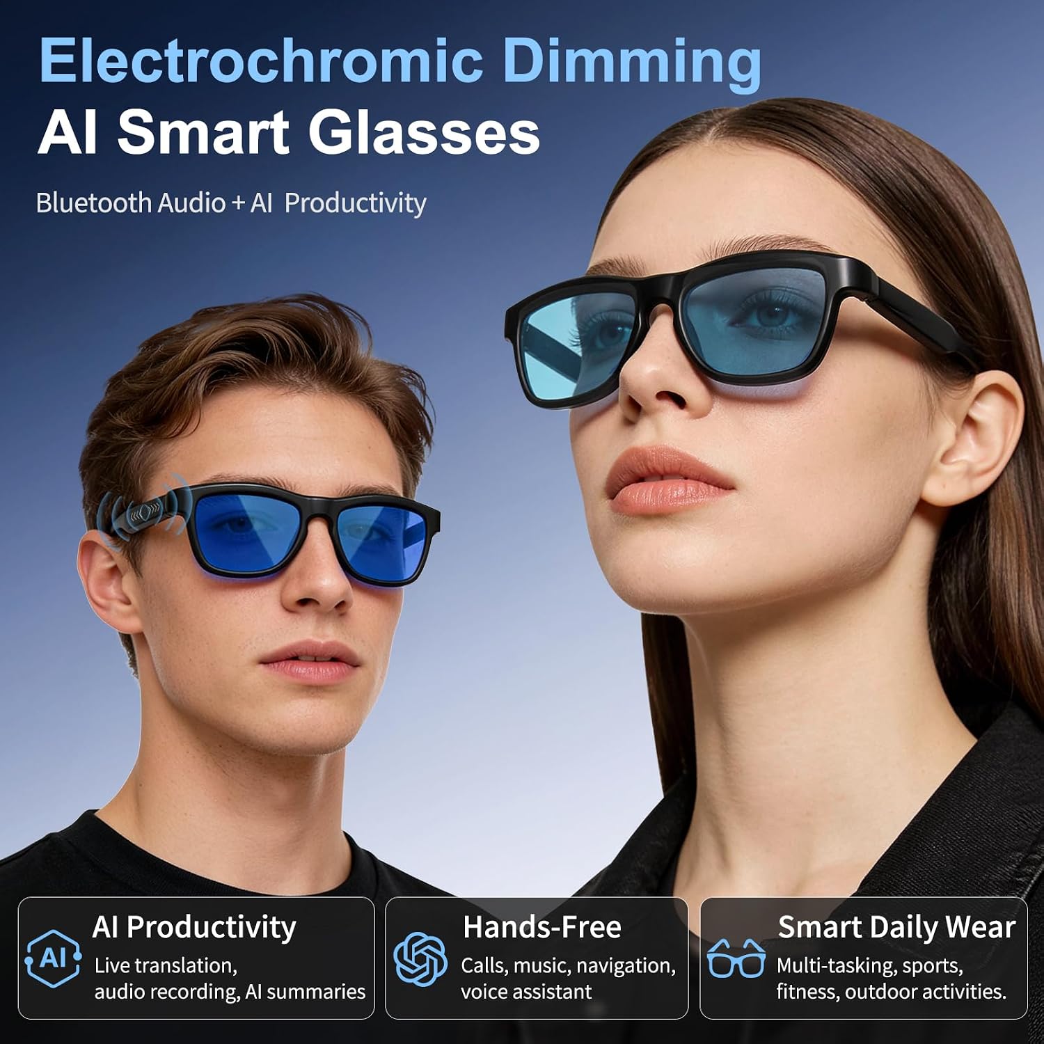 LASMEX V90 electrochromic dimming glasses