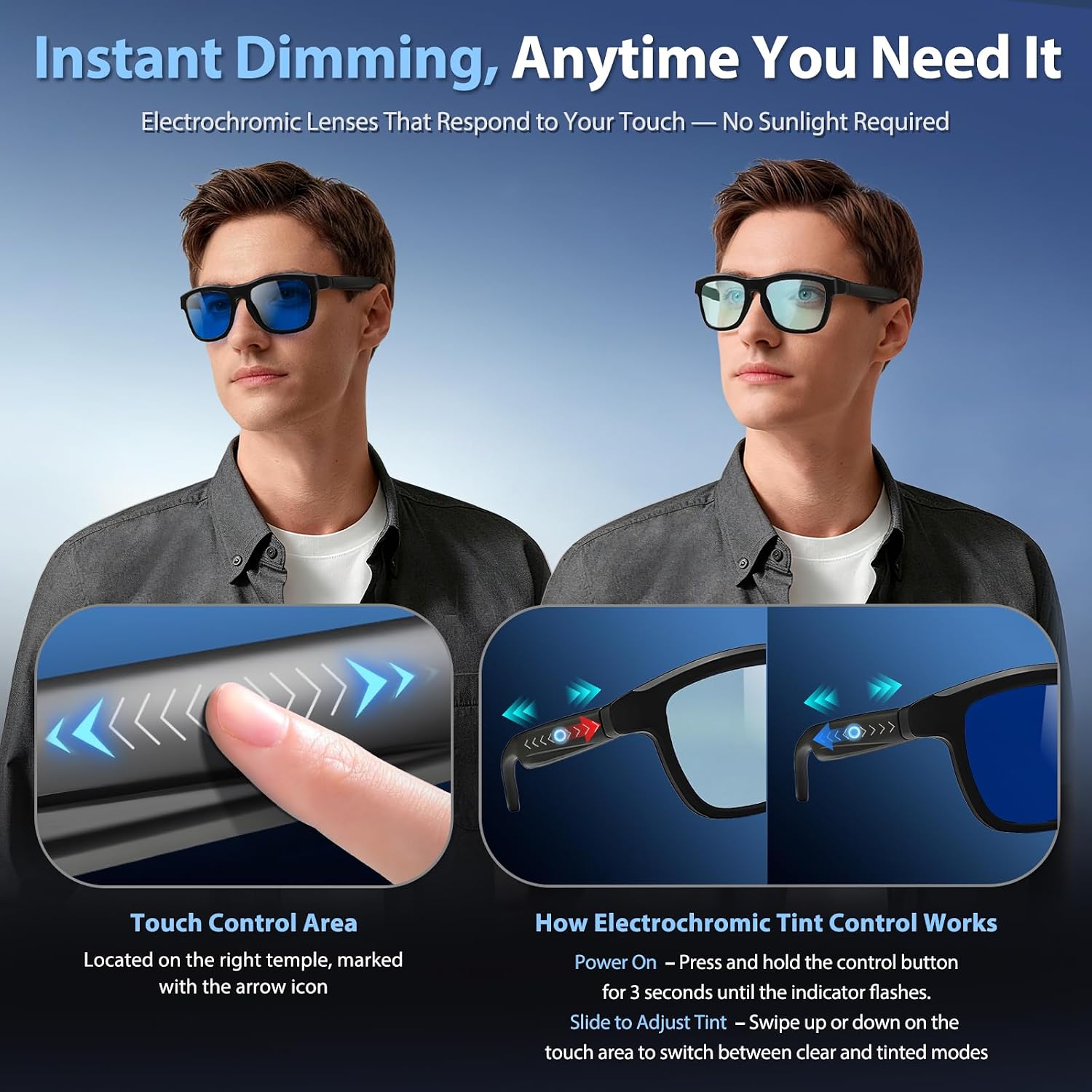 LASMEX V90 intant dimming glassess