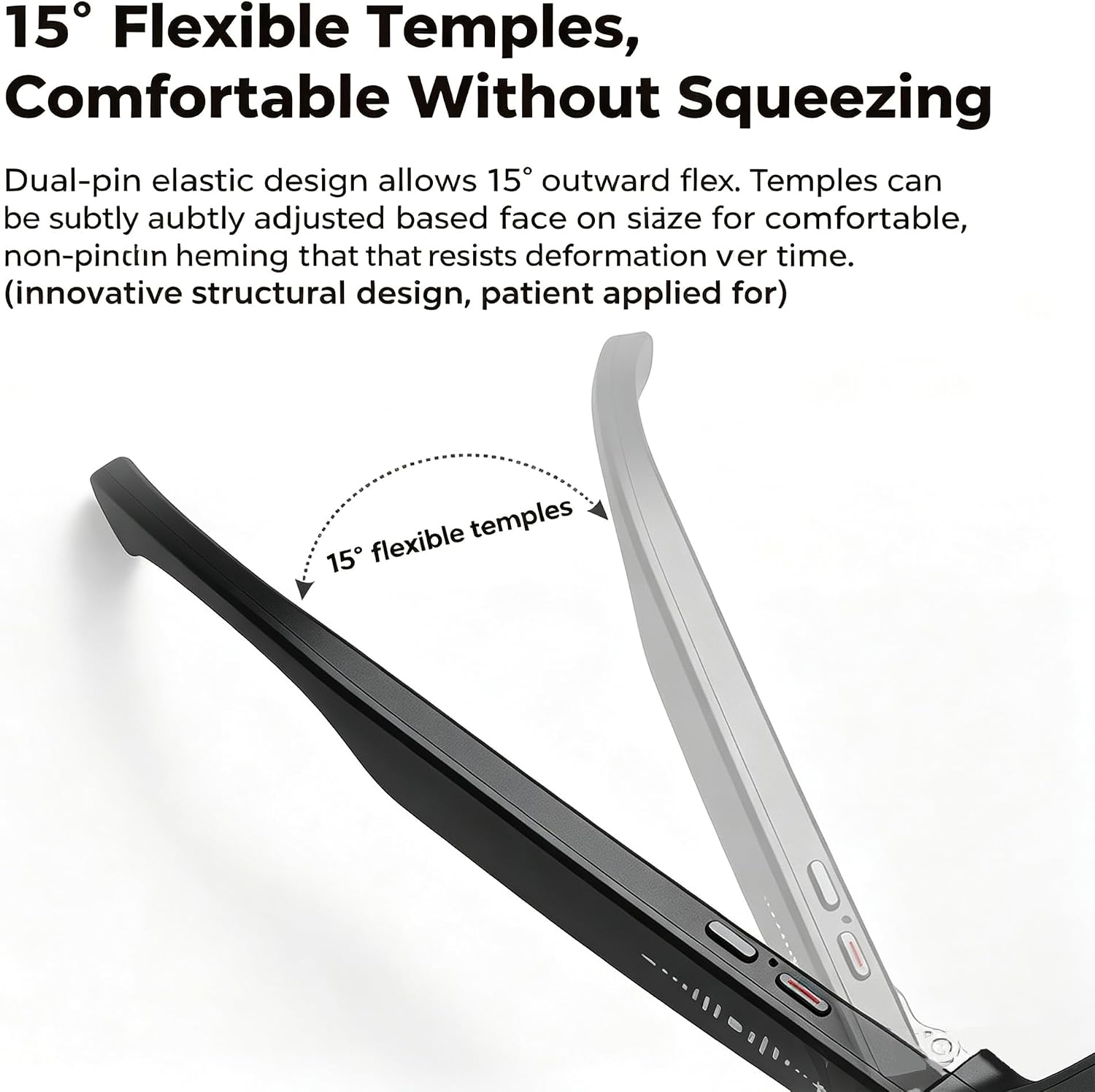 LASMEX X1 15 inch temples